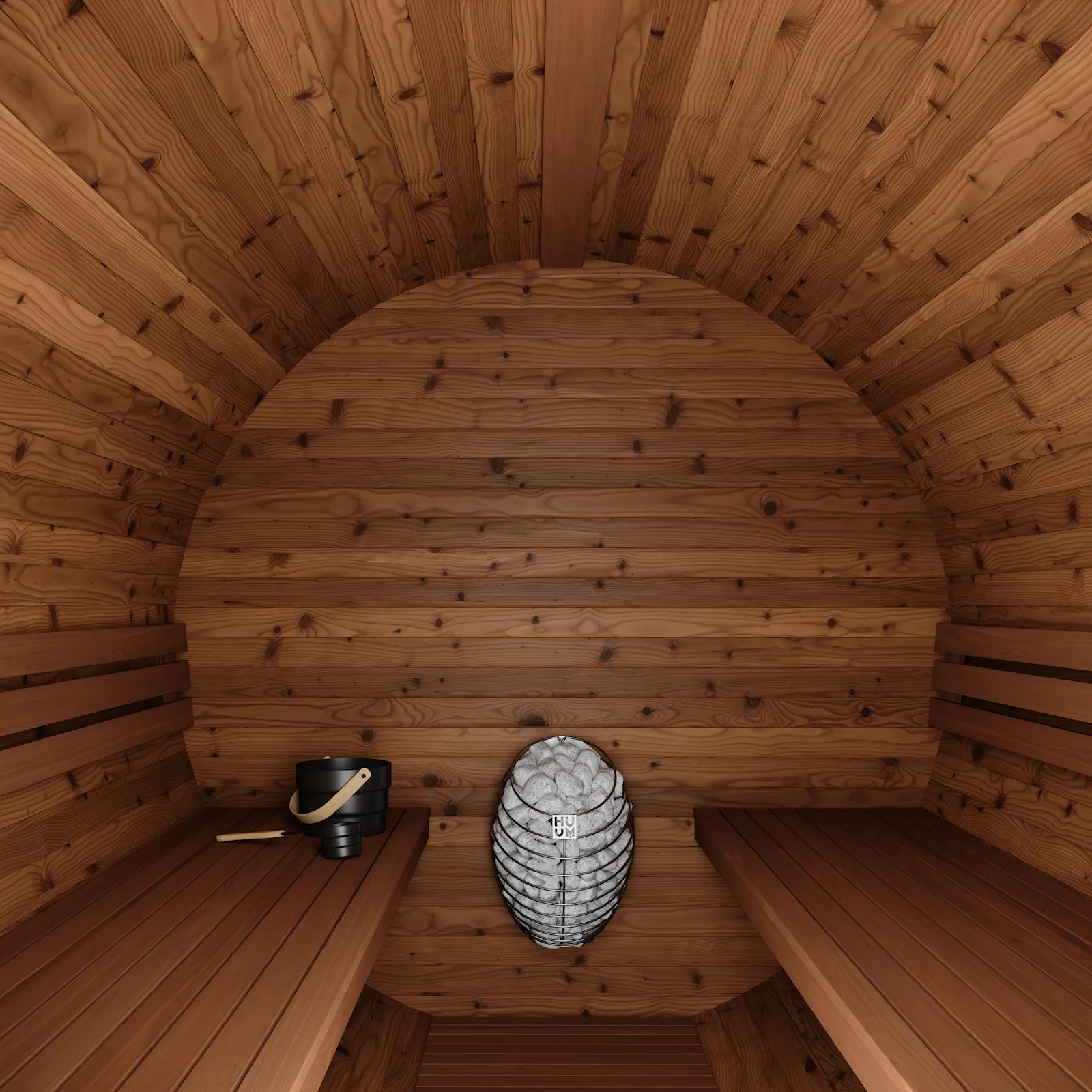 Chillfire Mulberry 4 Porch sauna, view 3