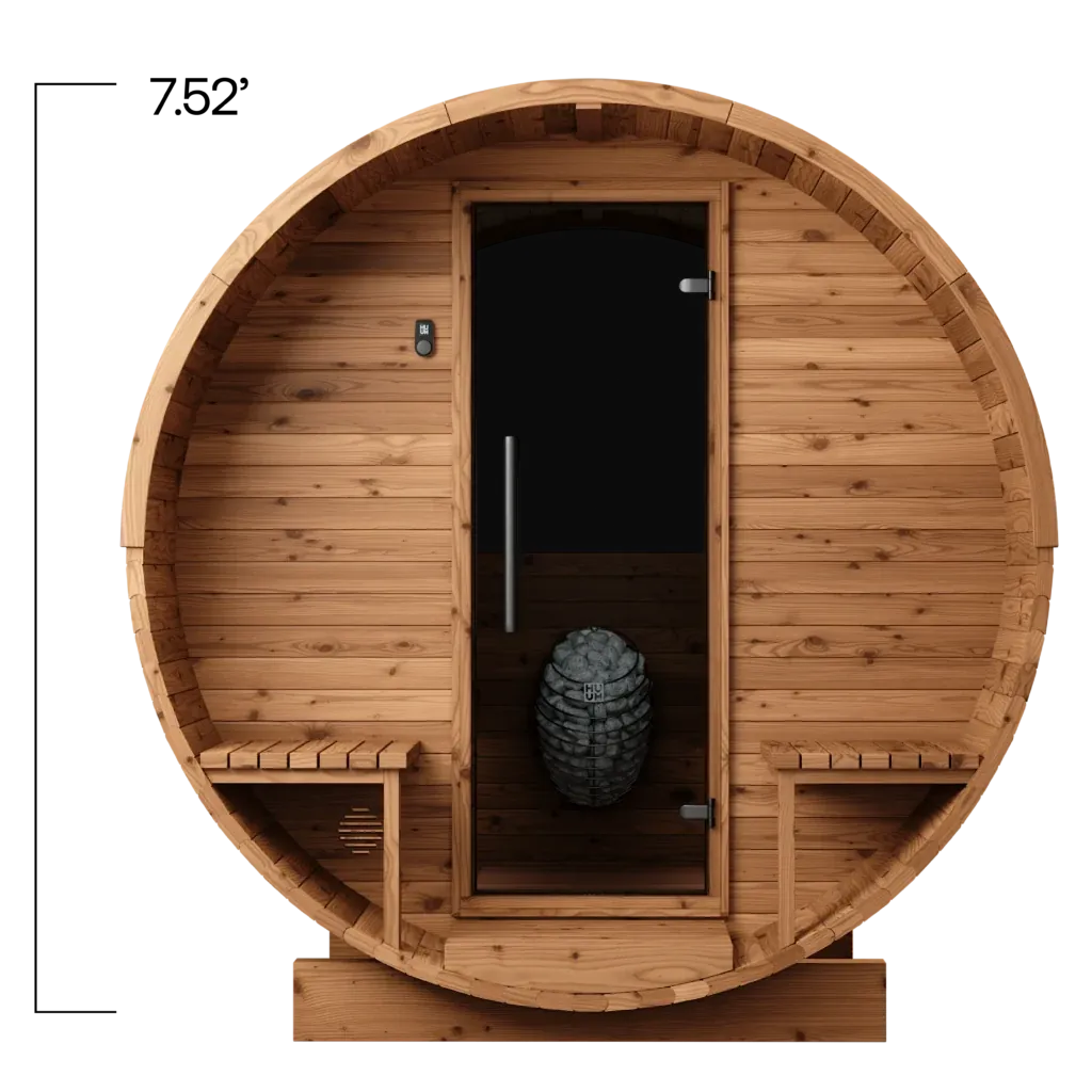 Chillfire Mulberry 4 Porch sauna, layout drawing 2