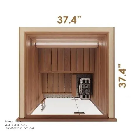 Chillfire Pinnacle Mini sauna, layout drawing 2