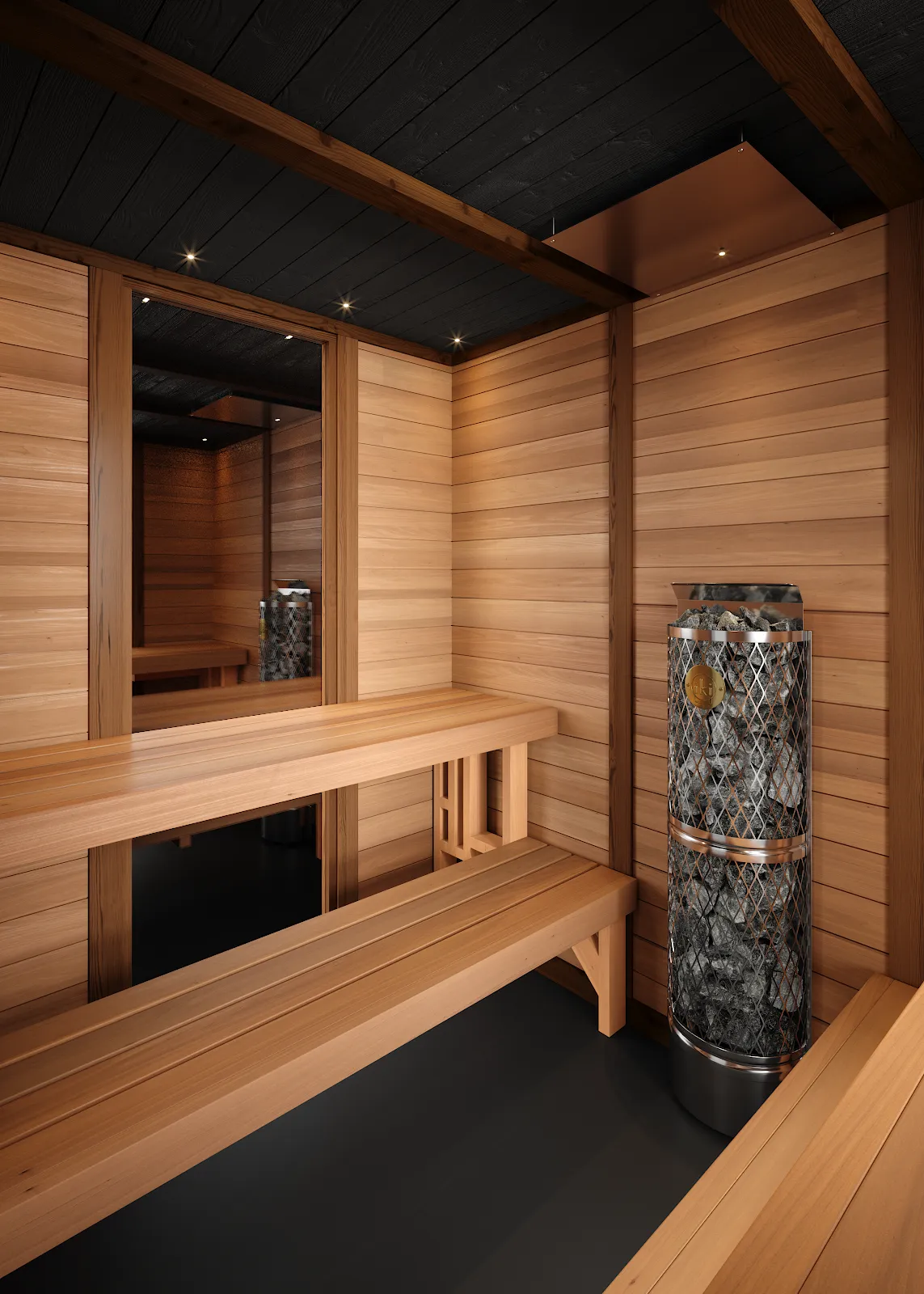 Chillfire Back 40 Modern L sauna, view 5