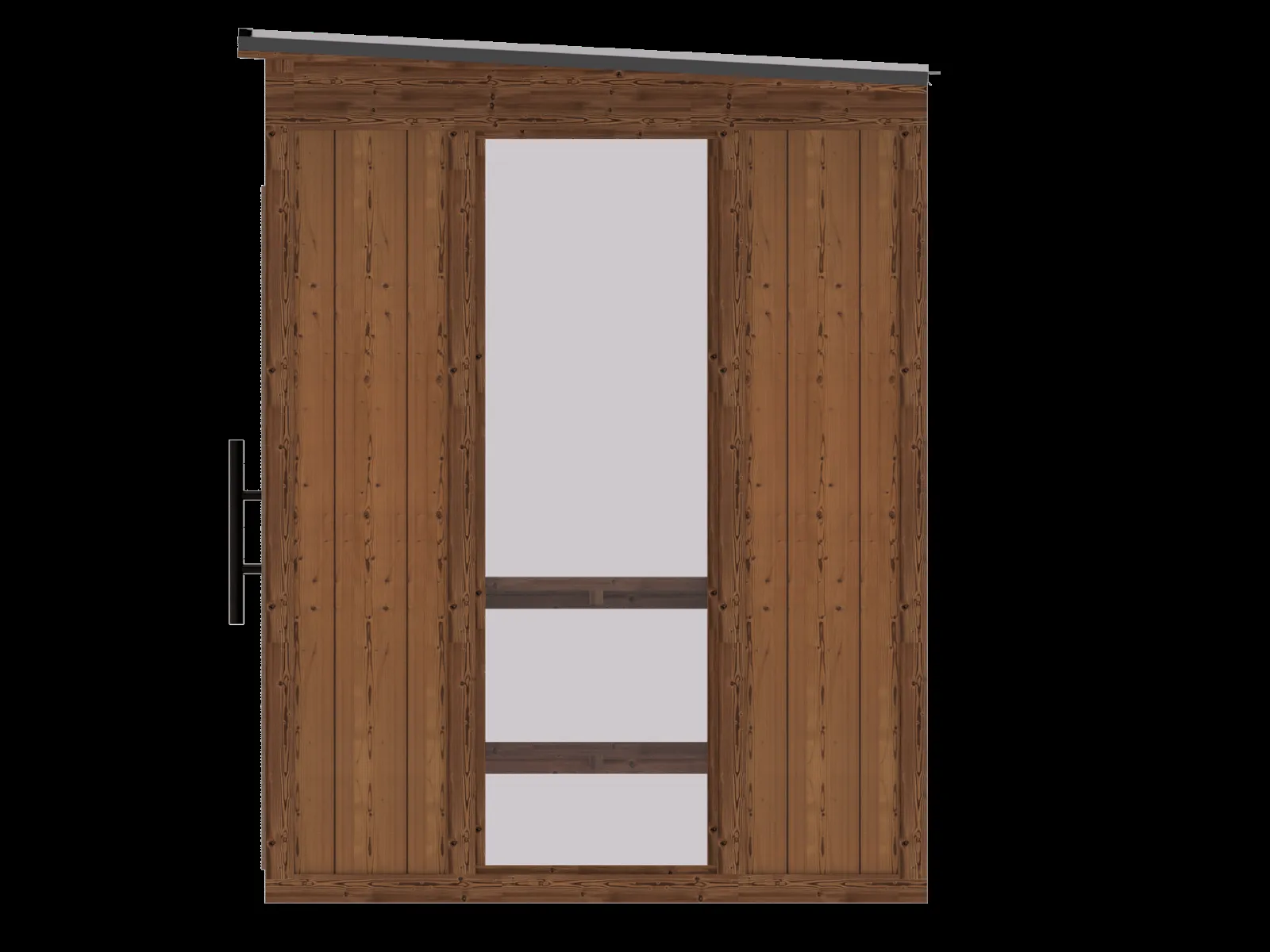 Chillfire Back 40 Traditional L sauna, layout drawing 3