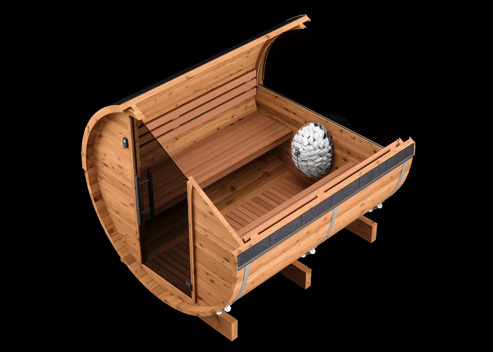 Chillfire Little Buffalo 6 Window sauna, layout drawing 1