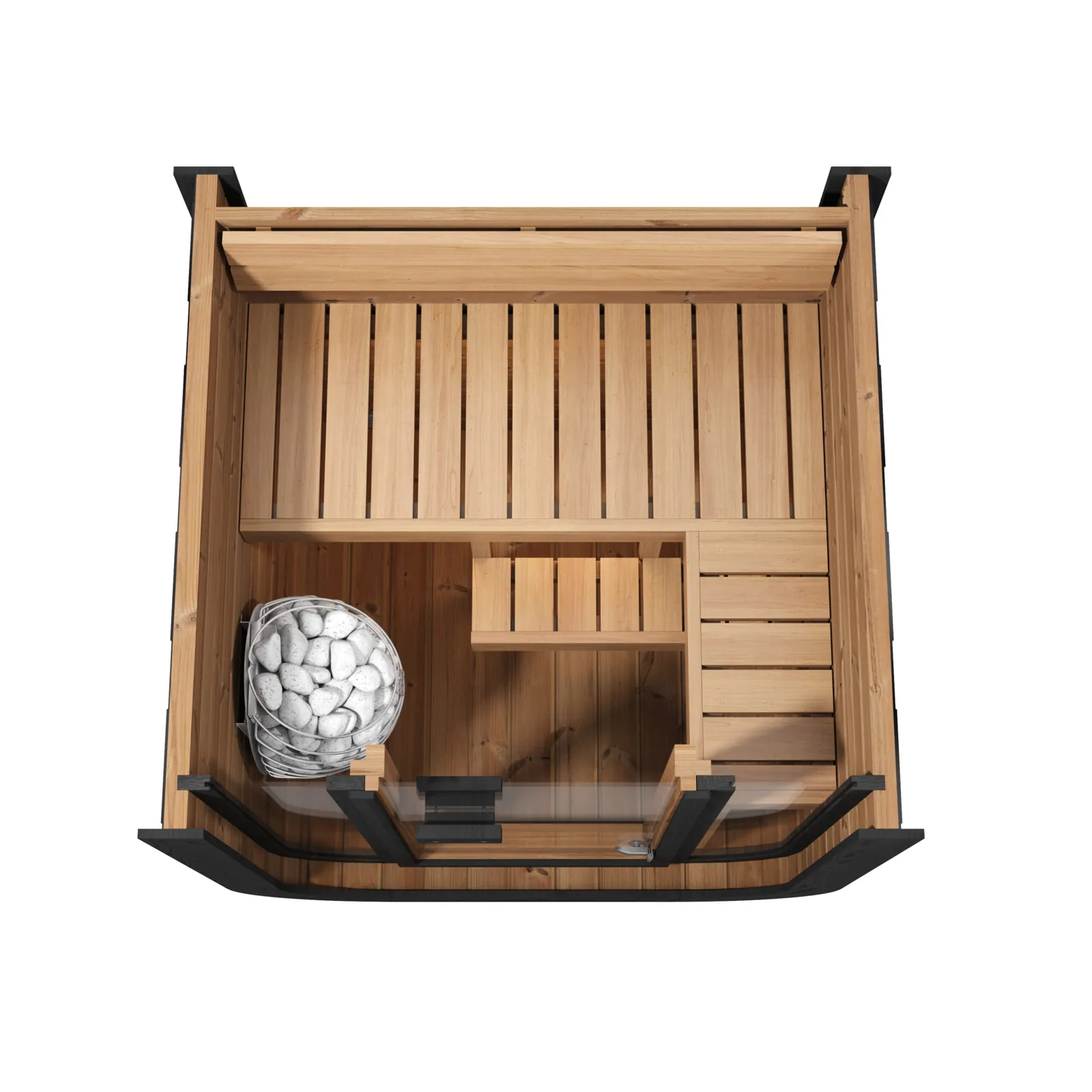 Chillfire Ouachita 2 sauna, layout drawing 1