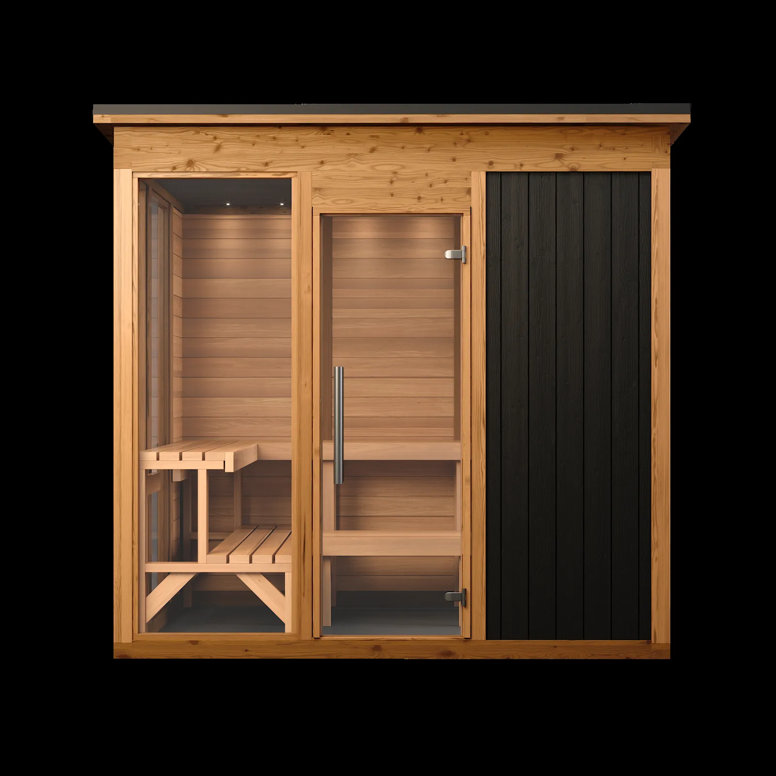 Chillfire Back 40 Modern L sauna, view 2