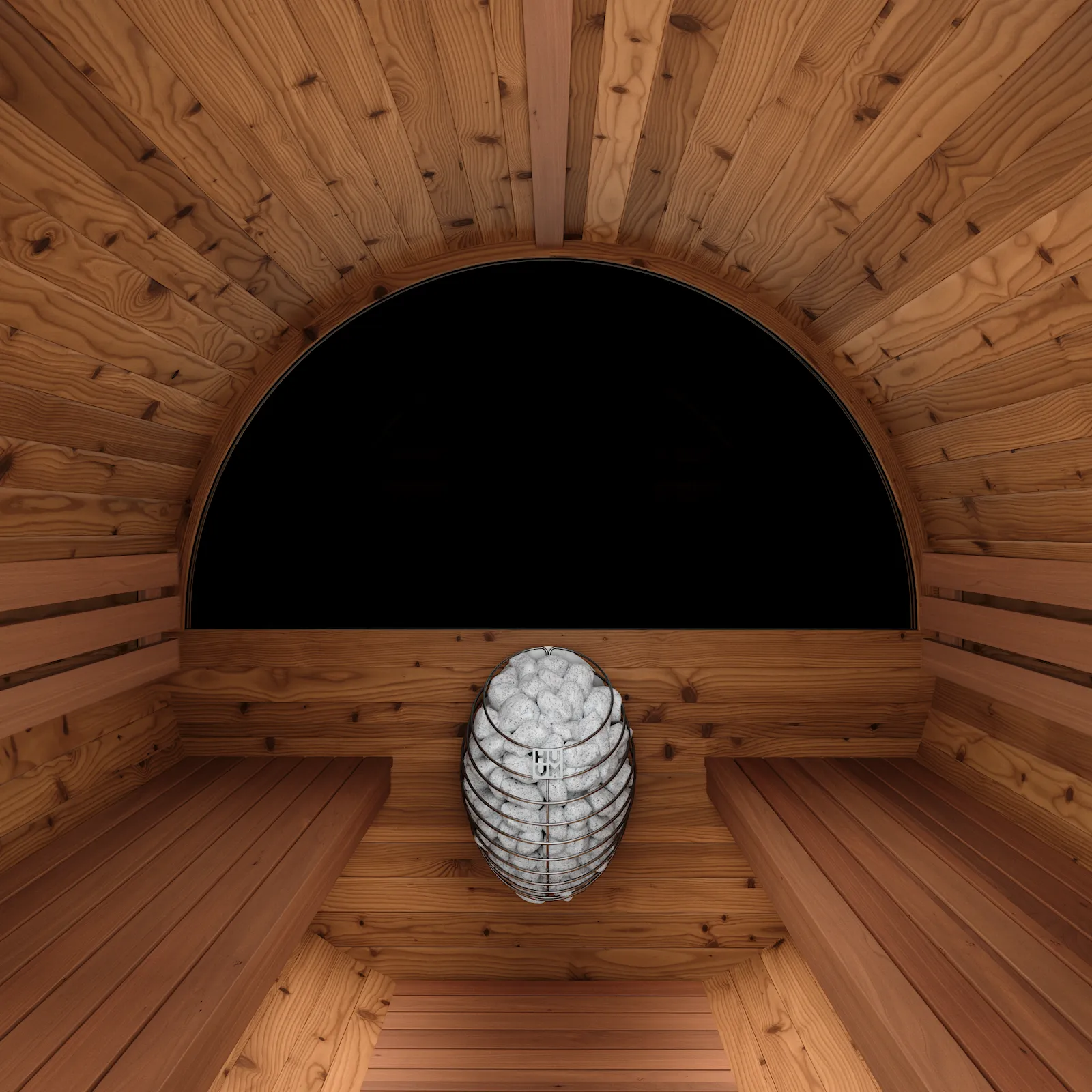 Chillfire Little Buffalo Black 2 Window sauna, view 3