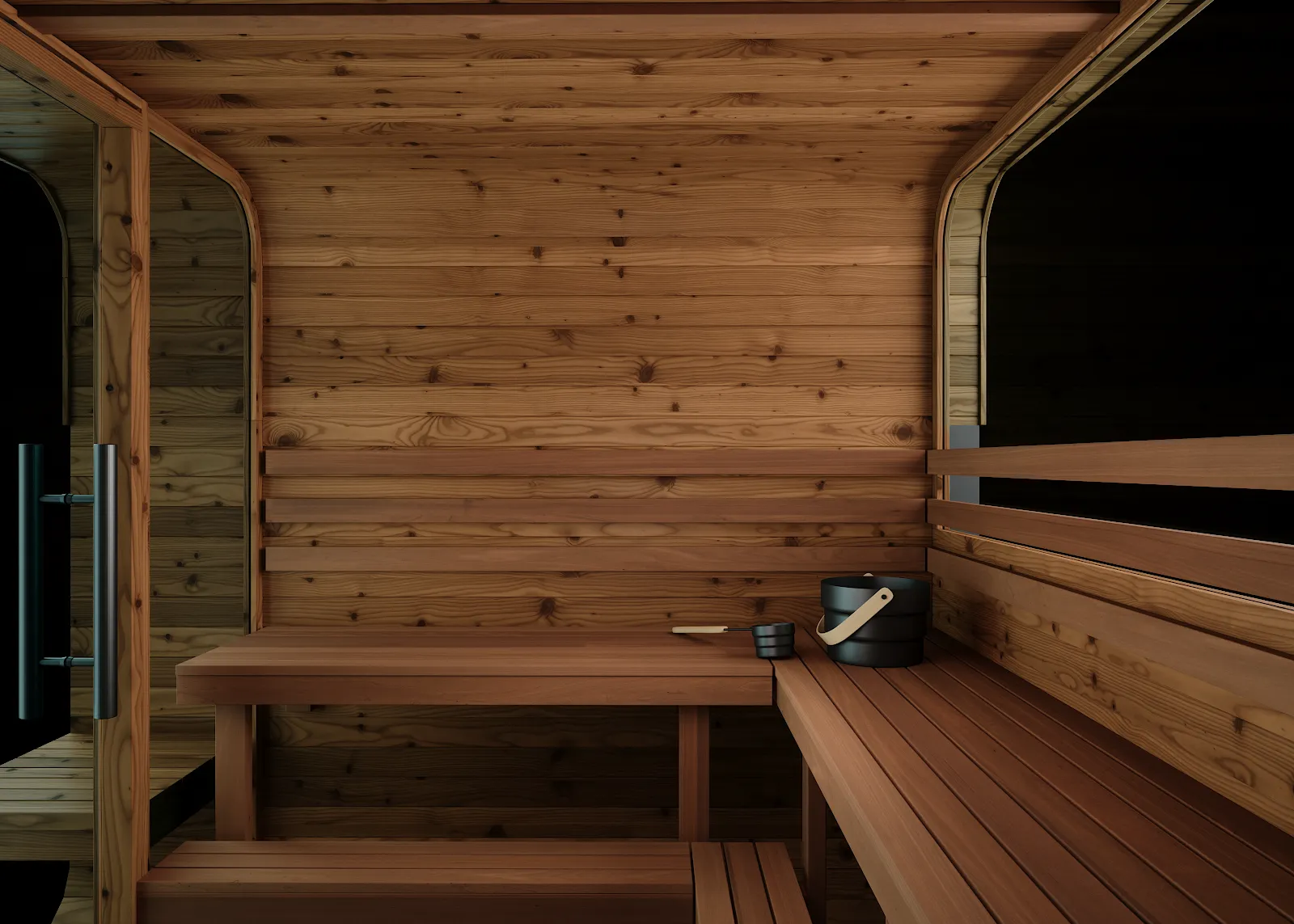 Chillfire Lost Valley L Window sauna, view 6