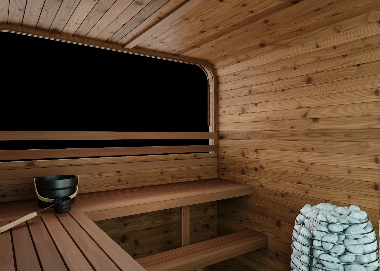 Chillfire Lost Valley L Window sauna, view 4