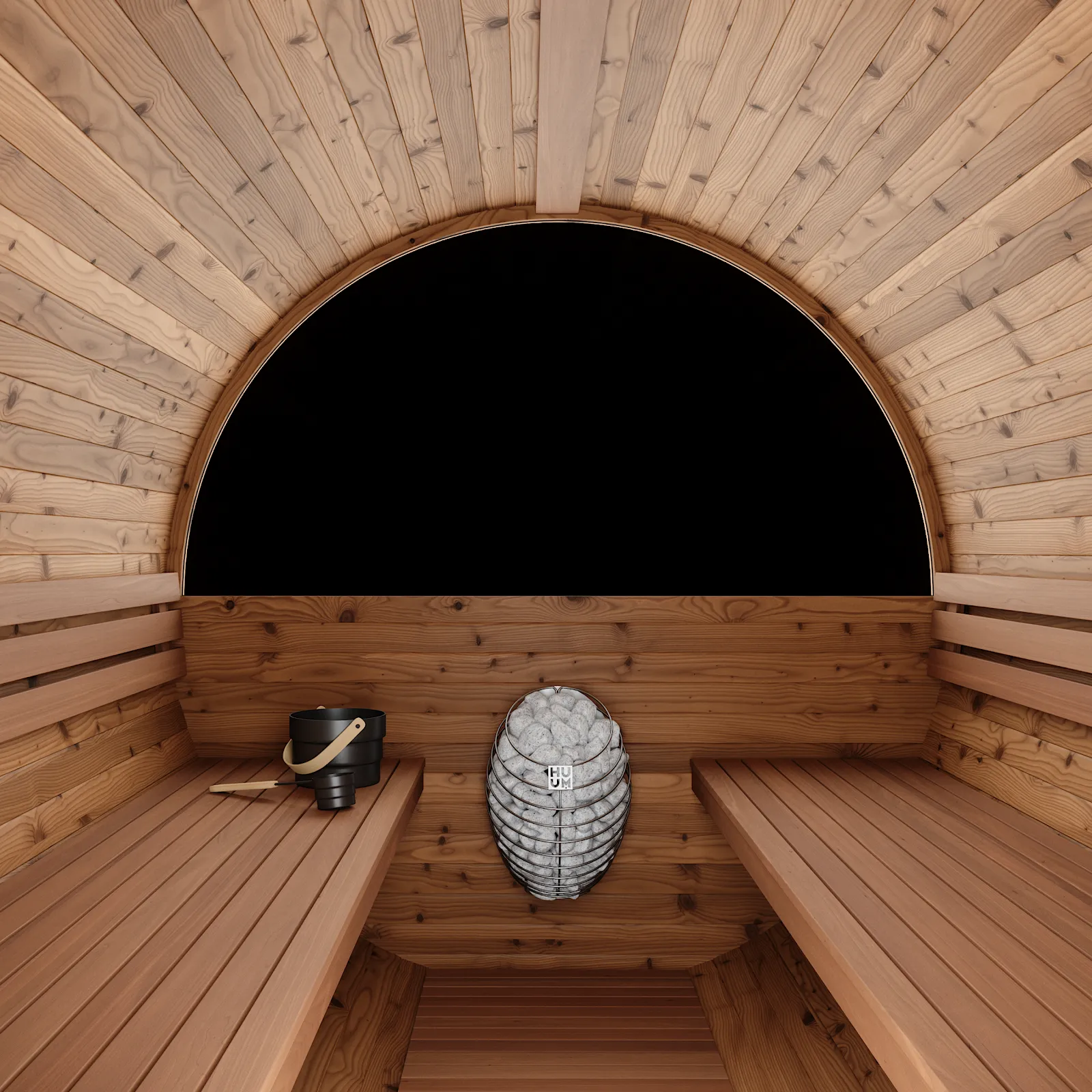 Chillfire Mulberry 4 Porch Window sauna, view 3