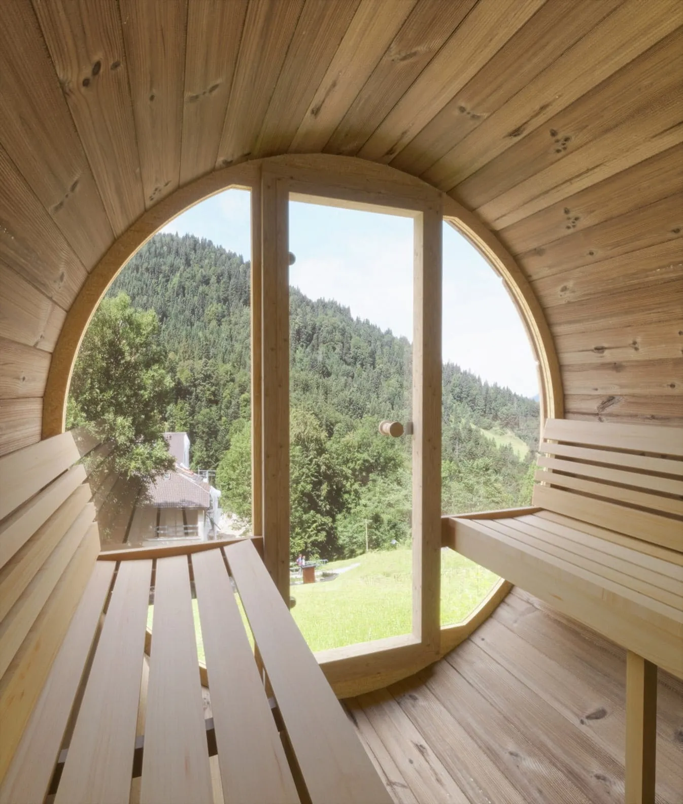 Chillfire Kessler 4 Glass Front sauna, view 6
