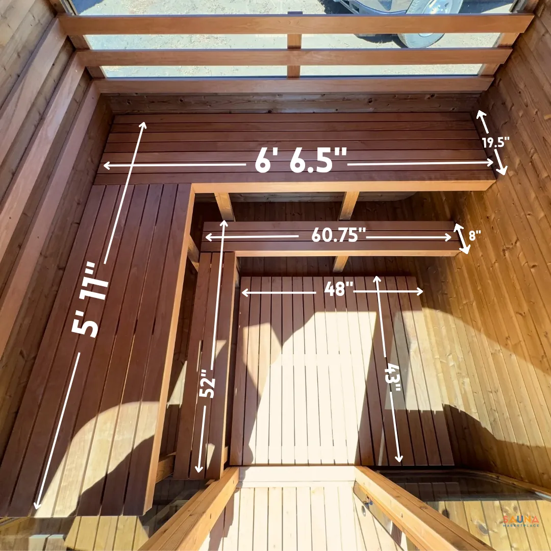 Chillfire Lost Valley L sauna, layout drawing 2