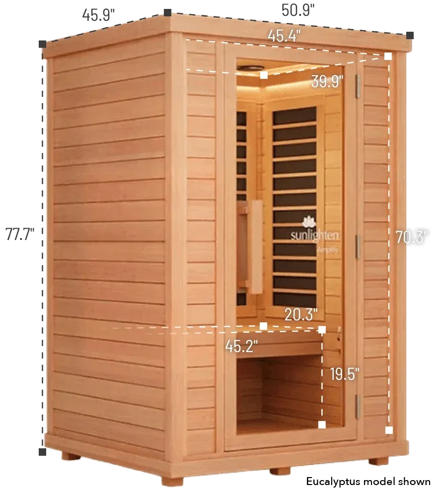 Chillfire Sylamore sauna, layout drawing 1