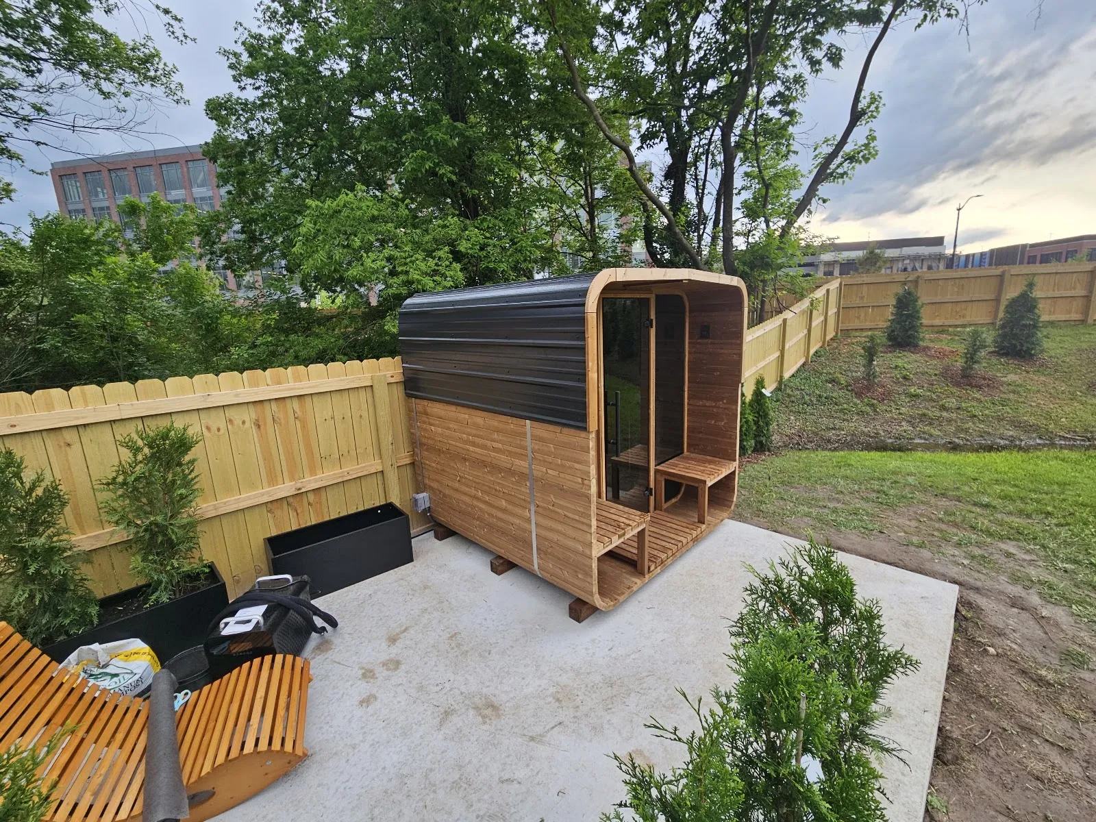 Chillfire pergola roof